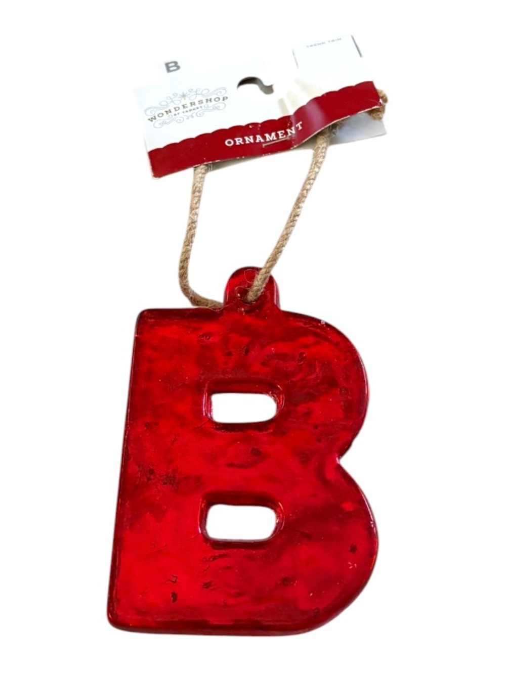 WONDERSHOP➕TARGET Mercury Glass “B”  Ornament NWT